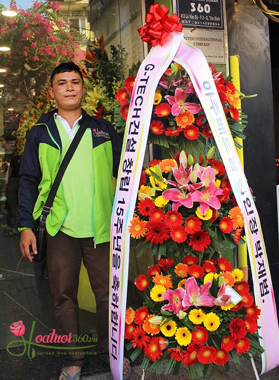 Kệ khai trương Hàn quốc đẹp may mắn Kệ khai trương Hàn quốc đẹp may mắn